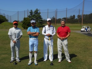 OUTスタート１組目 瀬戸会長他