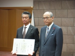 知事と一緒に（横川さん）