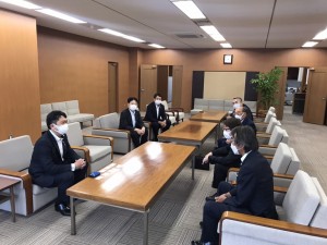 村山市長と懇談