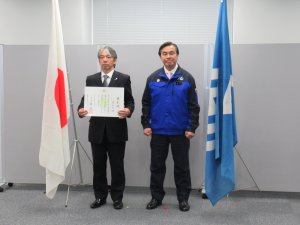 知事と一緒に(三野さん)