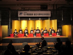 祝賀会オープニング(素囃子)